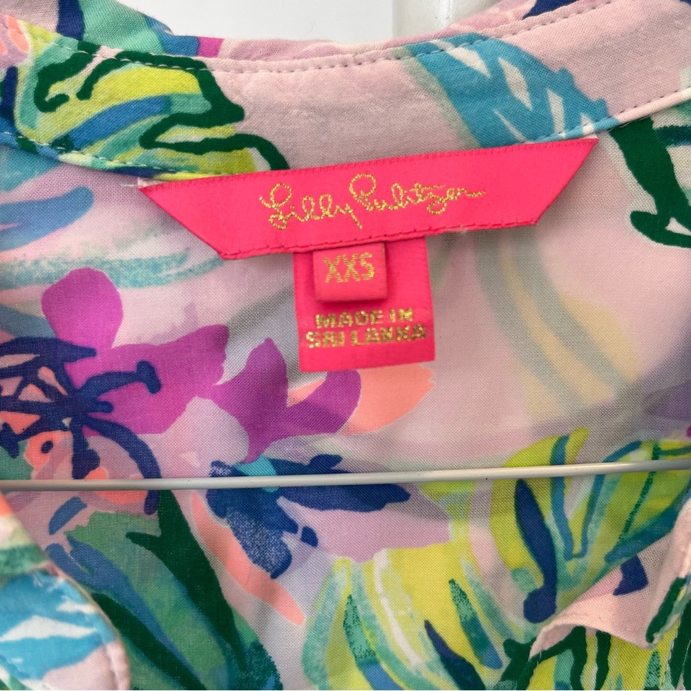 NWOT Lilly Pulitzer Natalie Tropical Swing Dress or Cover-Up- Size XXS - Picture 3 of 7